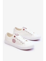 Damskie Materiałowe Tenisówki Cross Jeans LL2R4043 Białe
