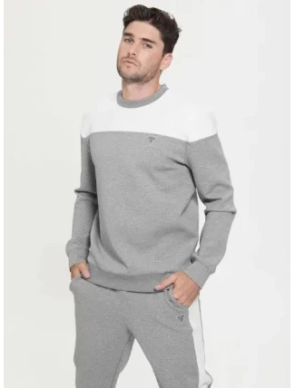 Pánska mikina Z2BQ01KBCK2 CGYH sivá/ecru - Guess