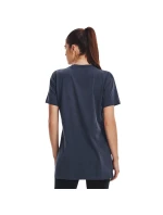 Dámske tričko Printed Extended SS SS23 tm.šedé - Under Armour