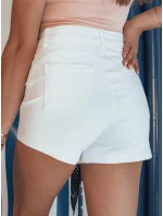 Dámske džínsové šortky GLAMWEAR white FashionStreet SY0341