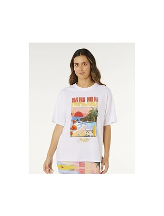 Dámske tričko RIP CURL Hayley O Heritage Tee, biele Dámske tričko RIP CURL Hayley O Heritage Tee, biele
