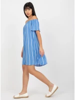 Dámske šaty D73771R30145J bielo-modré - FPrice