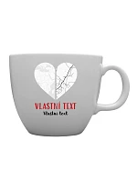 Personalizovaný keramický hrnček MEGA XXL s objemom 1 000 ml – Dve miesta, jedno srdce Personalizovaný keramický hrnček MEGA XXL s objemom 1 000 ml – Dve miesta, jedno srdce