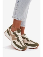 Dámské sportovní boty na platformě Zelená Janelora