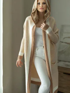 Sveter na zapínanie model 171313 PeeKaBoo