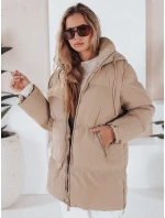 Dámska prešívaná bunda LETLIS beige FashionStreet TY3247 Dámska prešívaná bunda LETLIS beige FashionStreet TY3247