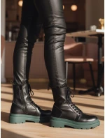Dámske viazané topánky HARDSTEP black FashionStreet ZY1304