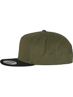 Flexfit 6007/6007T 5-panelová snapbacková čiapka 55.6007 olivová/čierna Flexfit 6007/6007T 5-panelová snapbacková čiapka 55.6007 olivová/čierna