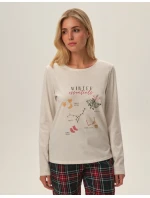 Dámske pyžamo Florencia 41902-80X Béžová - Henderson Ladies