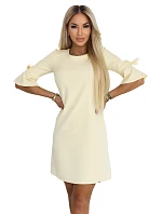 Dámske šaty 217-12 NEVA pastelová žltá - Numoco