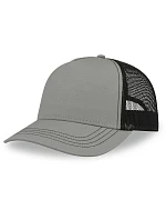 Atlantis Headwear Rapper Canvas-S 5-panelová truckerová čiapka 33.0234 šedá/čierna Atlantis Headwear Rapper Canvas-S 5-panelová truckerová čiapka 33.0234 šedá/čierna