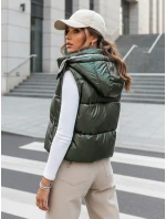 Dámska prešívaná vesta OSHE zelená FashionStreet TY3704