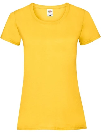 Fruit of the Loom Lady-Fit Valueweight T Dámske tričko 16.1372 slnečnica Fruit of the Loom Lady-Fit Valueweight T Dámske tričko 16.1372 slnečnica