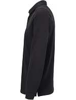 NEOBLU Owen LSL Men Pánske polo s dlhým rukávom z hrubého piqué 24.4396 deep black