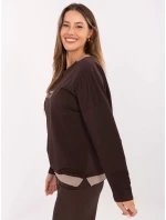 Blúzka RV BZ A907.08P tmavohnedá