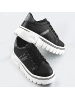 Čierne dámske tenisky sneakers "traktory" (88-25) Čierne dámske tenisky sneakers "traktory" (88-25)