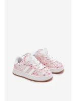 Błyszczące Buty Sportowe Dziewczęce W Serca Różowe Tessina
