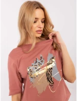 Blúzka CLM BZ 0119.36 tmavoružová