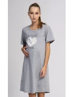 Dámska nočná košeľa materská Srdce z margarét