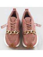 Ružové športové topánky s retiazkou (N-206)