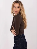 Tenká kašmírová blúzka hnedá (21818) Tenká kašmírová blúzka hnedá (21818)