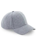 Beechfield B 677 6-panelová čiapka s kšiltom „Jersey Athleisure“ 53.0677 melírovaná sivá Beechfield B 677 6-panelová čiapka s kšiltom „Jersey Athleisure“ 53.0677 melírovaná sivá