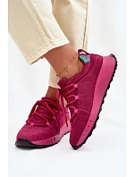 Dámske kožené semišové tenisky Fuchsia Bemela Dámske kožené semišové tenisky Fuchsia Bemela