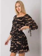 Šaty LC SK 22K 3040.19P čierna a béžová