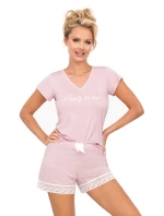 Jednoducho 1/2 púdrovo ružové pyžamo - Donna