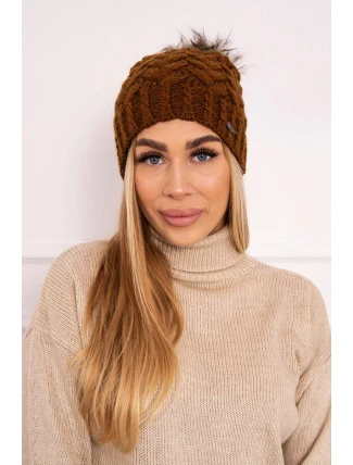 Fleecová čiapka Daria K217 svetlo hnedá