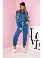 Súprava tepláky + nohavice z maslovej tkaniny denim Súprava tepláky + nohavice z maslovej tkaniny denim