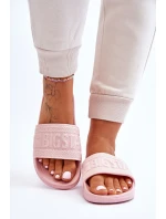 Damskie Modne Klapki Big Star LL274A157 Jasnoróżowe