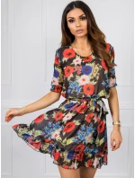 Šaty LK SK 507626.70 čierna a červená