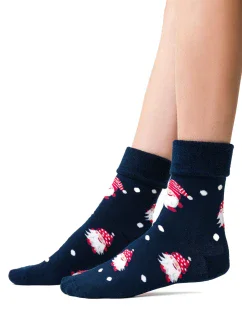 Ponožky 030-039 Námornícka modrá - Steven