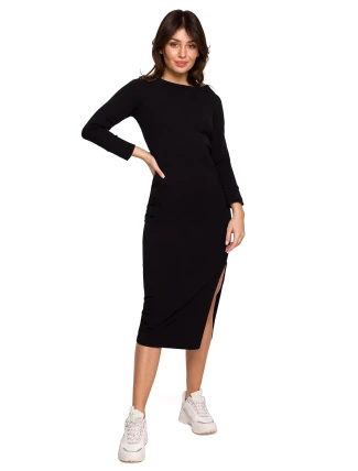 Dámske šaty B219 Čierna - BeWear Dámske šaty B219 Čierna - BeWear
