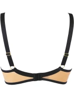 Podprsenka V-10801 béžovo-čierna - Axami