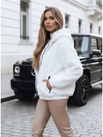 FashionStreet dámska biela bunda TY5270 FashionStreet dámska biela bunda TY5270