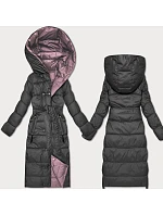Obojstranná zimná bunda Minority s pruhmi Graphite Pink (M2-6519-27+52) Obojstranná zimná bunda Minority s pruhmi Graphite Pink (M2-6519-27+52)