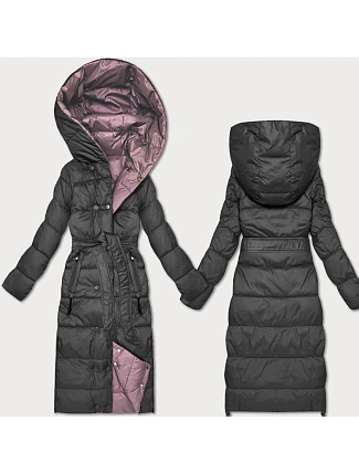 Obojstranná zimná bunda Minority s pruhmi Graphite Pink (M2-6519-27+52) Obojstranná zimná bunda Minority s pruhmi Graphite Pink (M2-6519-27+52)