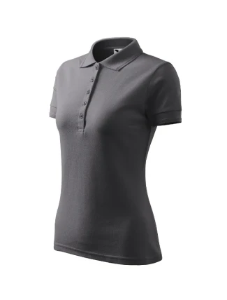 Dámske tričko Pique Polo steel grey
