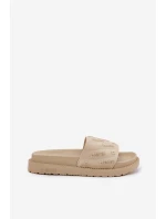 Klapki Damskie Na Platformie Big Star RR274A542 Beżowe