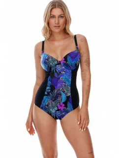 Dámske jednodielne plavky Perim Modro-čierna - Lupo Line