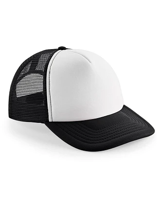 Beechfield B 645 5-panelová čiapka Vintage Trucker 53.0645 čierna/biela Beechfield B 645 5-panelová čiapka Vintage Trucker 53.0645 čierna/biela