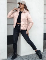 Dámska krátka prešívaná zimná bunda s kapucňou FASHWARM ružová FashionStreet TY4641