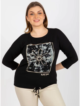 Dámska blúzka RV BZ 8470.93P čierna - FPrice