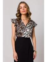 S344 Blúzka s nariasenými rukávmi - model 2 S344 Blúzka s nariasenými rukávmi - model 2