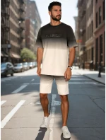 Pánska ombré biela súprava FashionStreet AX0804