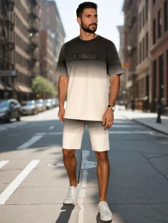 Pánska ombré biela súprava FashionStreet AX0804