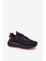 Sneakersy Buty Sportowe Damskie Na Platformie Big Star RR274523 HI-POLY SYSTEM Czarne