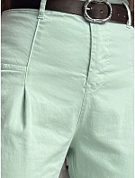Dámske bavlnené nohavice CHINOSKA mint FashionStreet UY2555 Dámske bavlnené nohavice CHINOSKA mint FashionStreet UY2555
